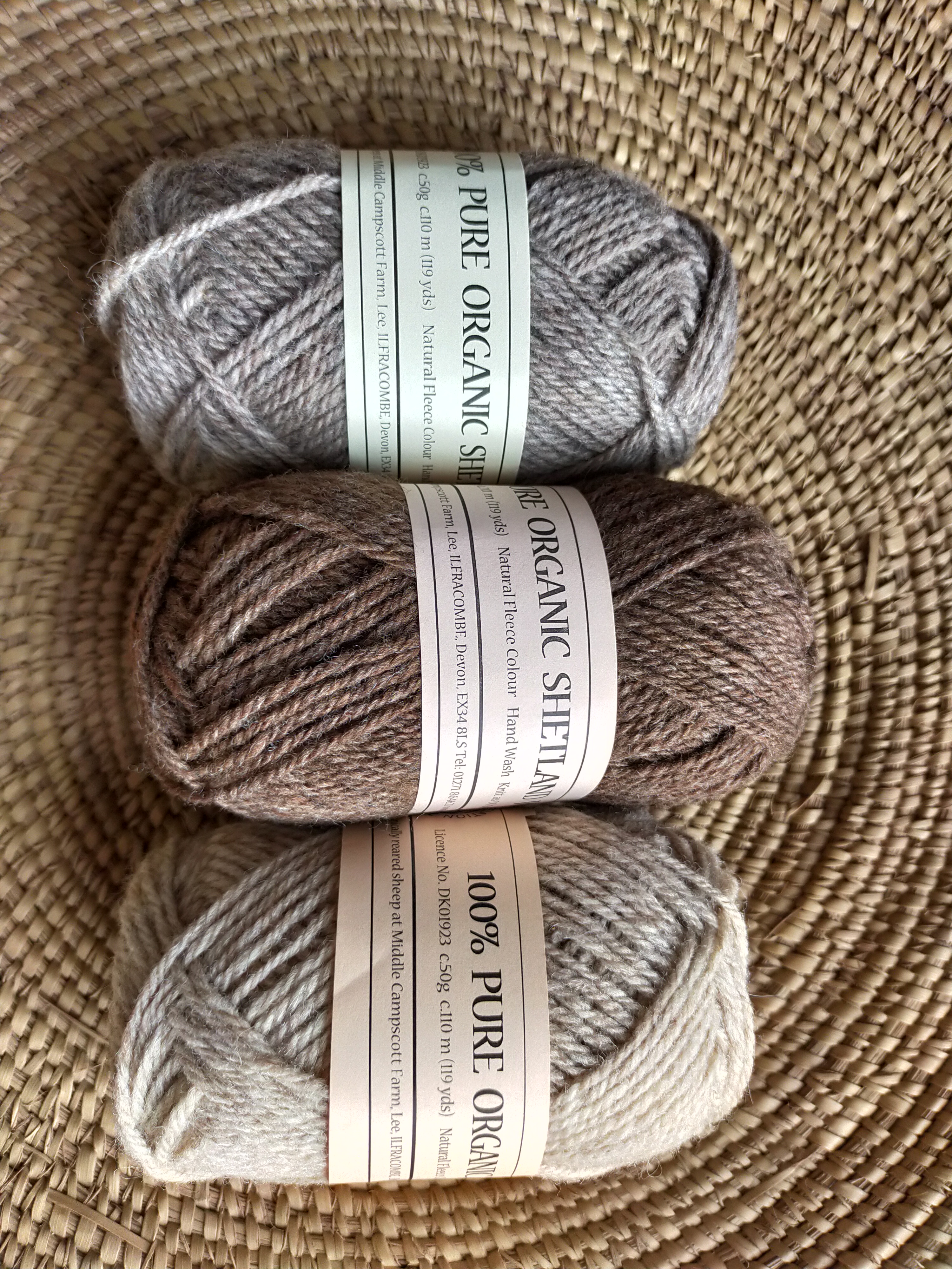 Campscott Shetland knitting wool